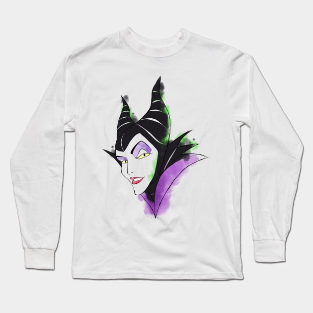 Mistress of all evil Long Sleeve T-Shirt by Ginny Heart Lab